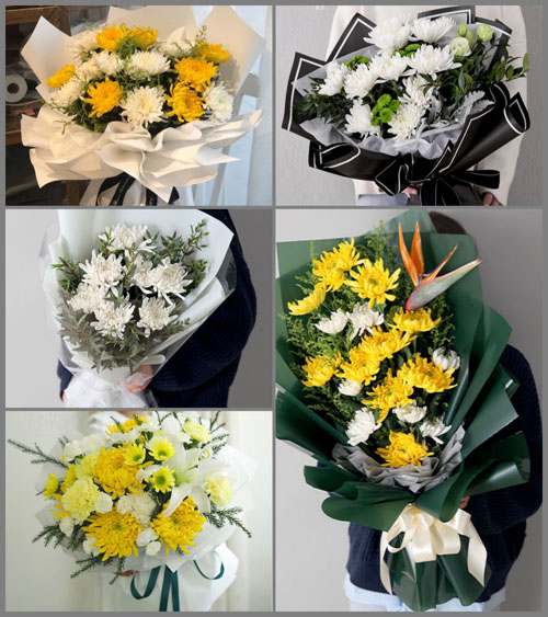 安徽滁州市明光市自来桥镇梅花村白事花束代送